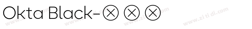 Okta Black字体转换
